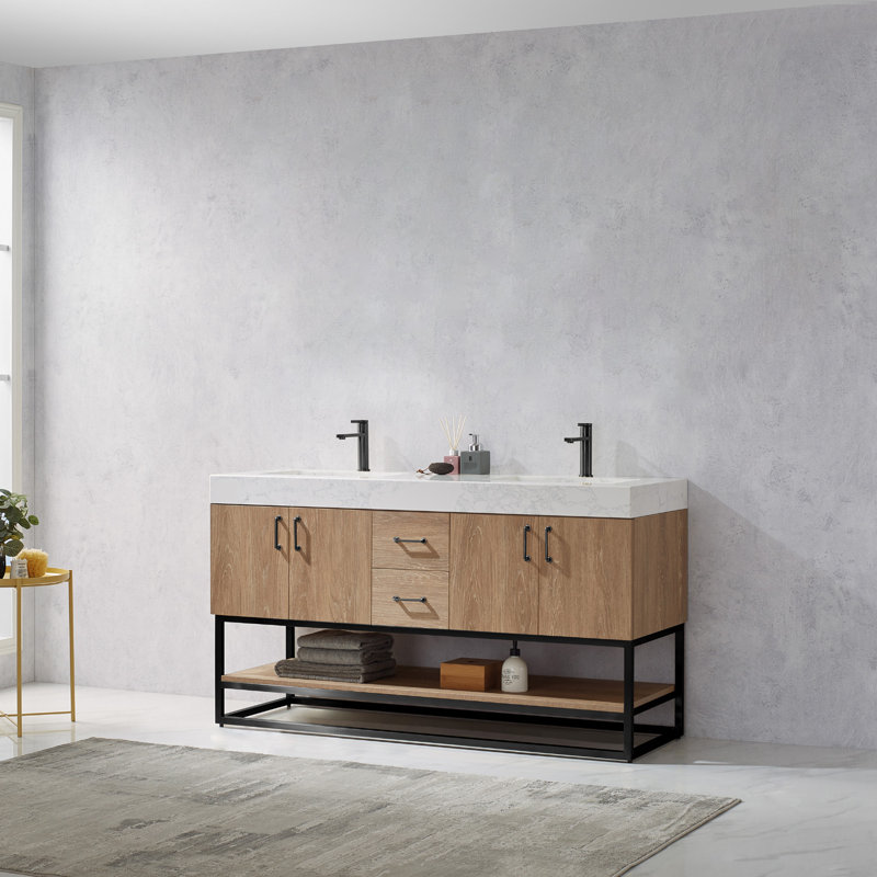 Wade Logan® Annice 60" Single Bathroom Vanity Set Wayfair